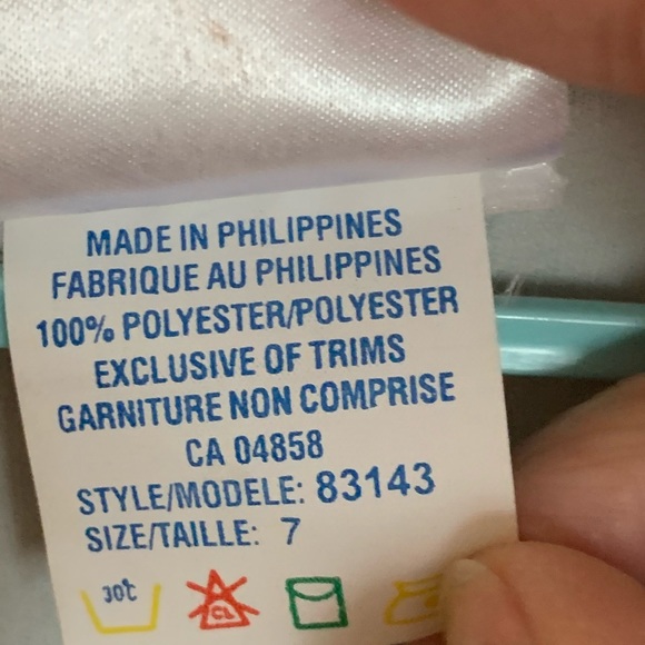 Little Girls Dress black&white size 7 **2/$25.00** - Picture 7 of 8